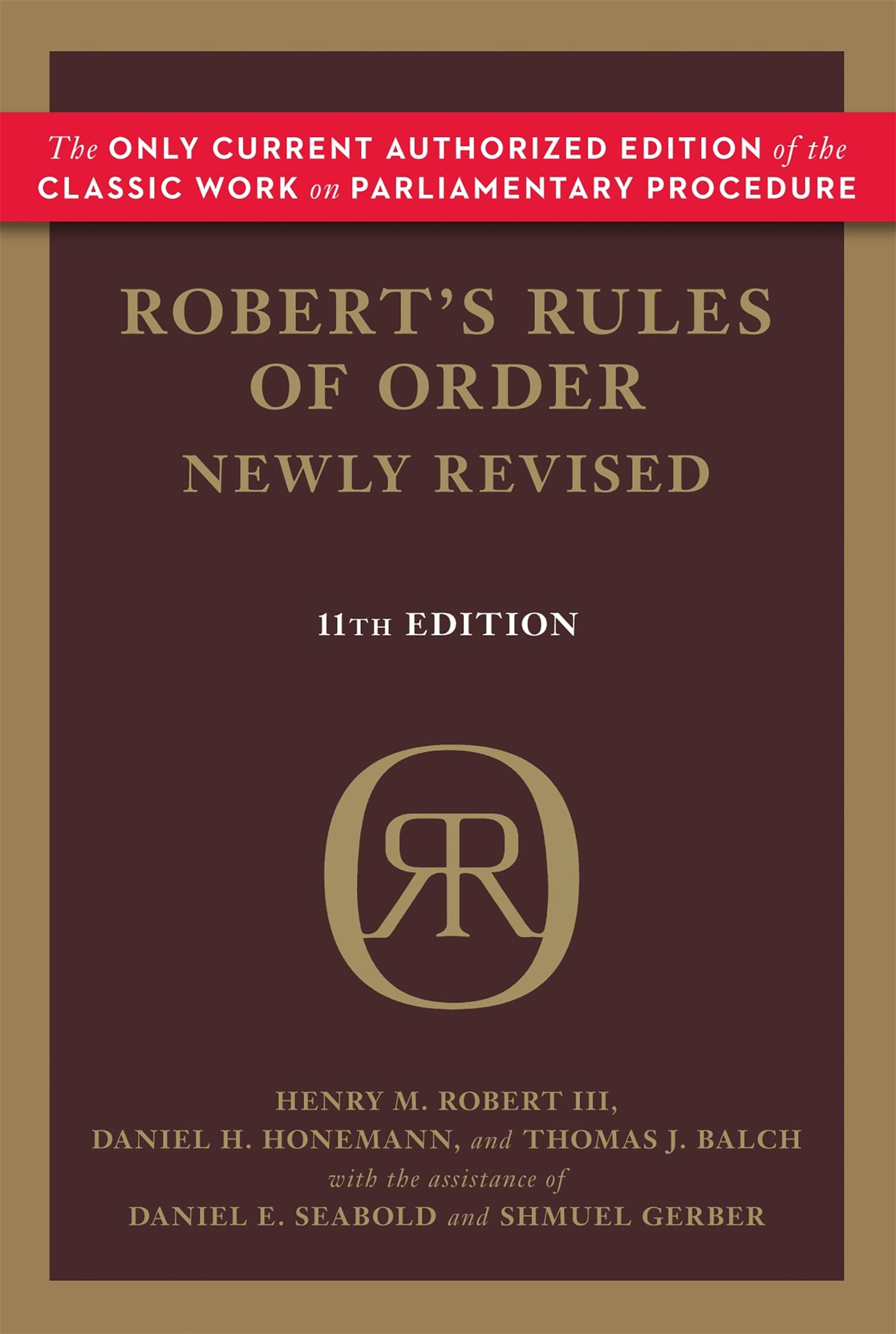 ROBERT'S RULES OF ORDER NEWLY RE