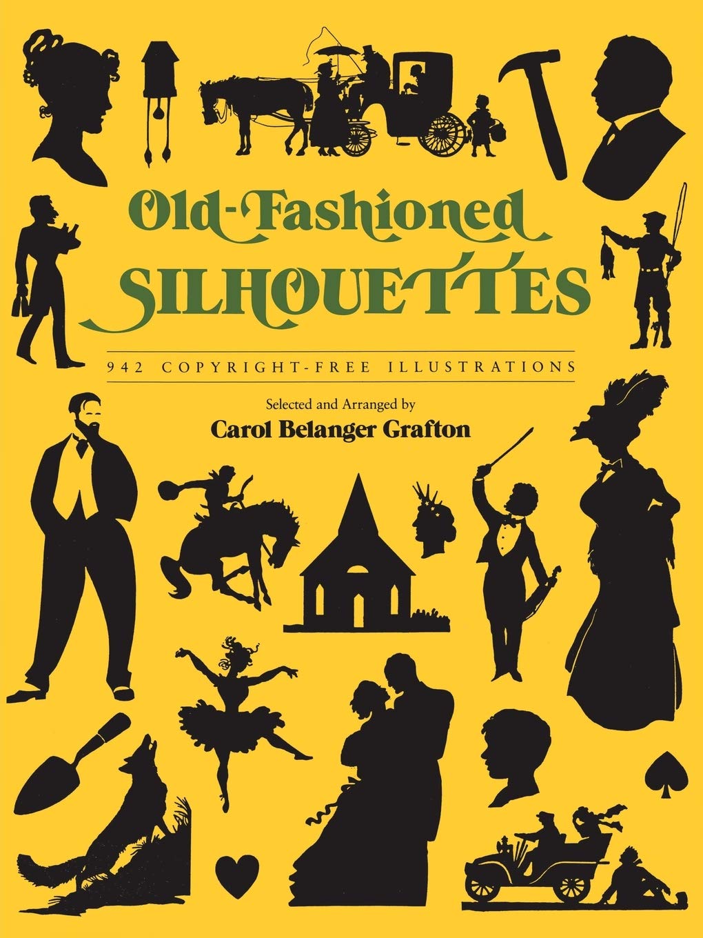 Old-Fashioned Silhouettes: 942 Copyright-Free Illustrations (Dover Pictorial Archive) - 2034