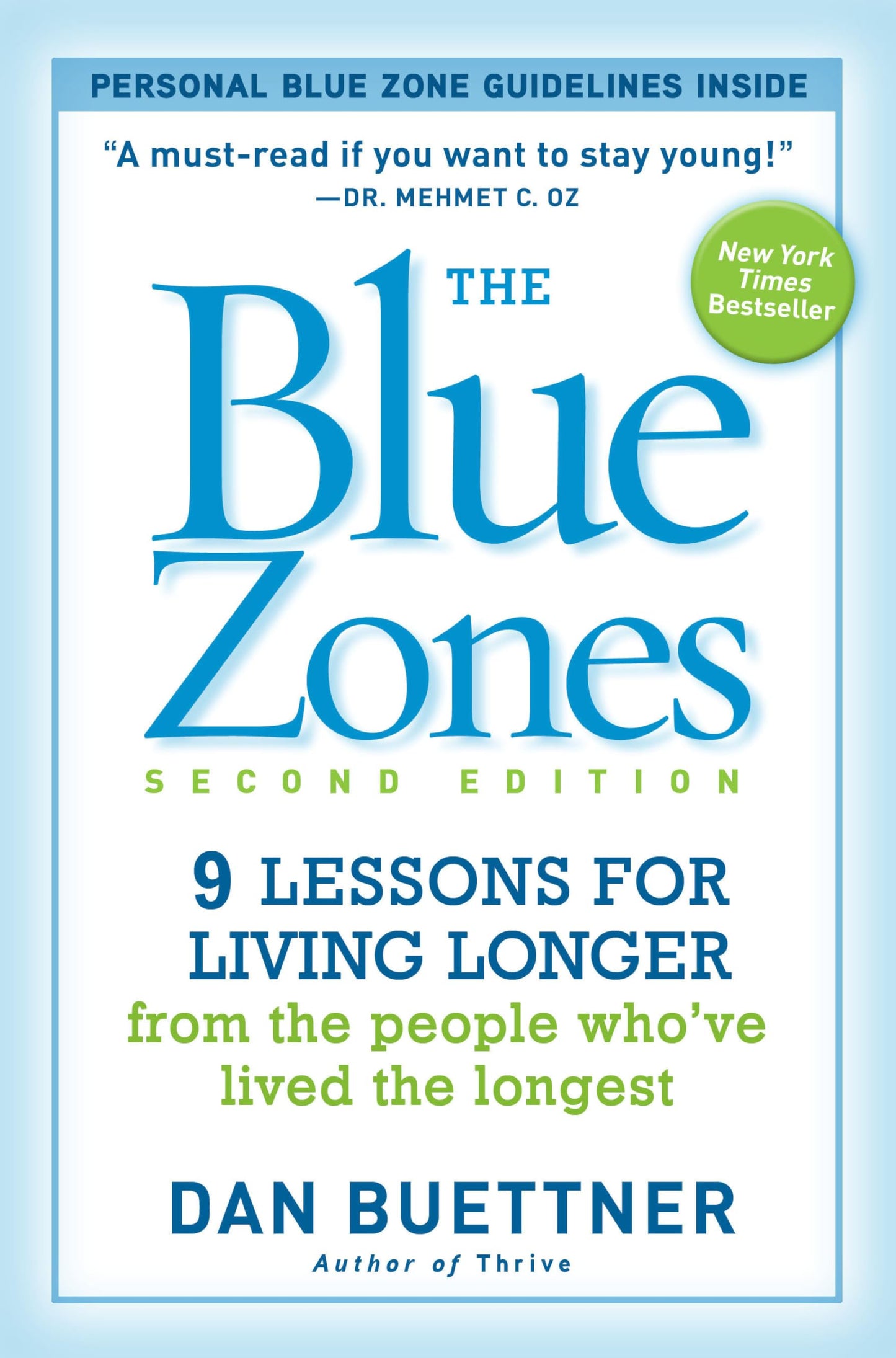 The Blue Zones, Second Edition: 9 Lessons for Living Longer From the People Who've Lived the Longest - 9313