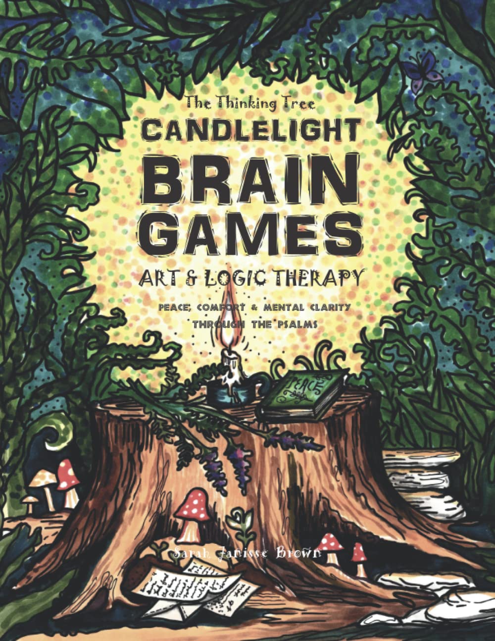 Candlelight - Art & Logic Therapy - Brain Games: (Faith Based Version) Peace, Comfort & Mental Clarity Through the Psalms of the Bible (The Thinking Tree - Brain Fog & Covid Brain) - 3497