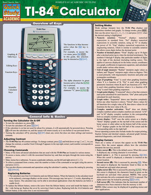 Ti 84 Plus Calculator (Quick Study Academic)