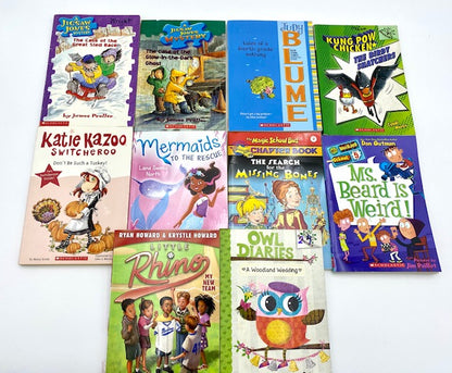 Lot of 30 kids young instant library chapter books bundle paperback - GOOD