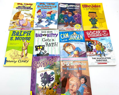 Lot of 30 kids young instant library chapter books bundle paperback - GOOD