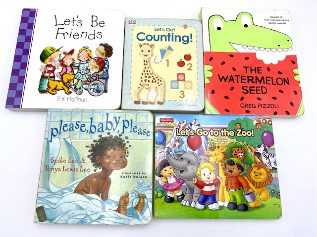 Lot of 20 Board Books for Toddlers assorted Bedtime Stories Fun library - GOOD