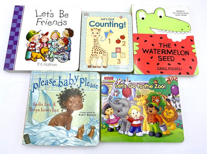 Lot of 20 Board Books for Toddlers assorted Bedtime Stories Fun library - GOOD