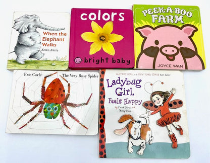 Lot of 20 Board Books for Toddlers assorted Bedtime Stories Fun library - GOOD