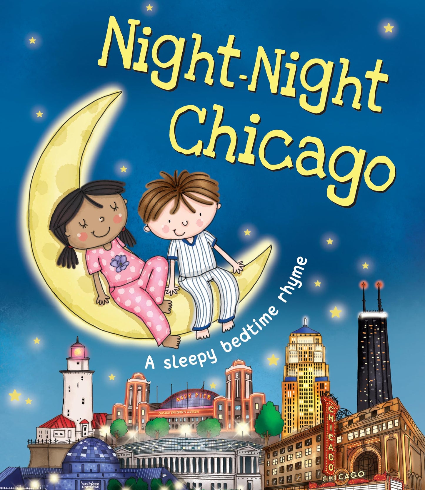 Night-Night Chicago: A Sweet Goodnight Board Book for Kids and Toddlers