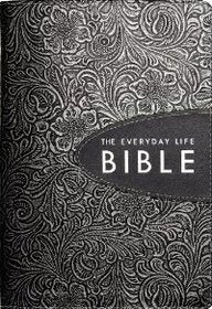 The Everyday Life Bible: Hand-tooled Pewter with Graphite Inset (Bonded Leather)