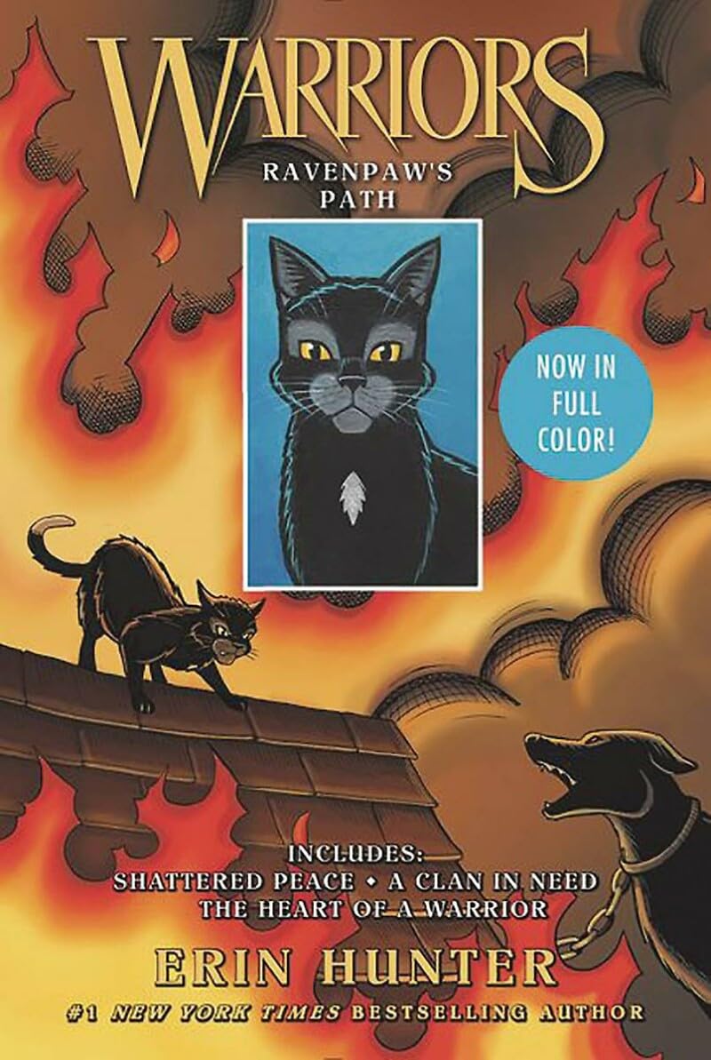 Warriors: Ravenpaw's Path: 3 Full-Color Warriors Books in 1: Shattered Peace, A Clan in Need, The Heart of a Warrior