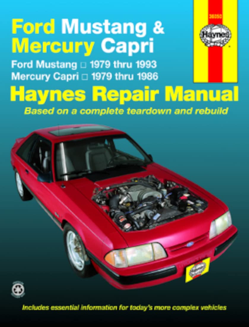 Ford Mustang and Mercury Capri Automotive Repair Manual: All Ford Mustang and Mercury Capri Models 1979 Through 1992 (Haynes Automotive Repair Manual Series)