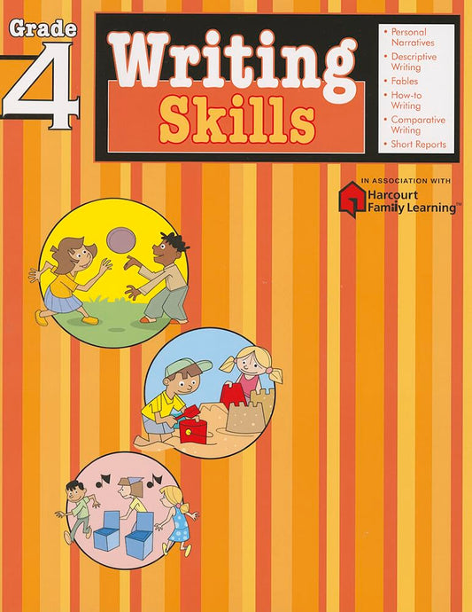 Writing Skills: Grade 4 (Flash Kids Harcourt Family Learning) - 6899