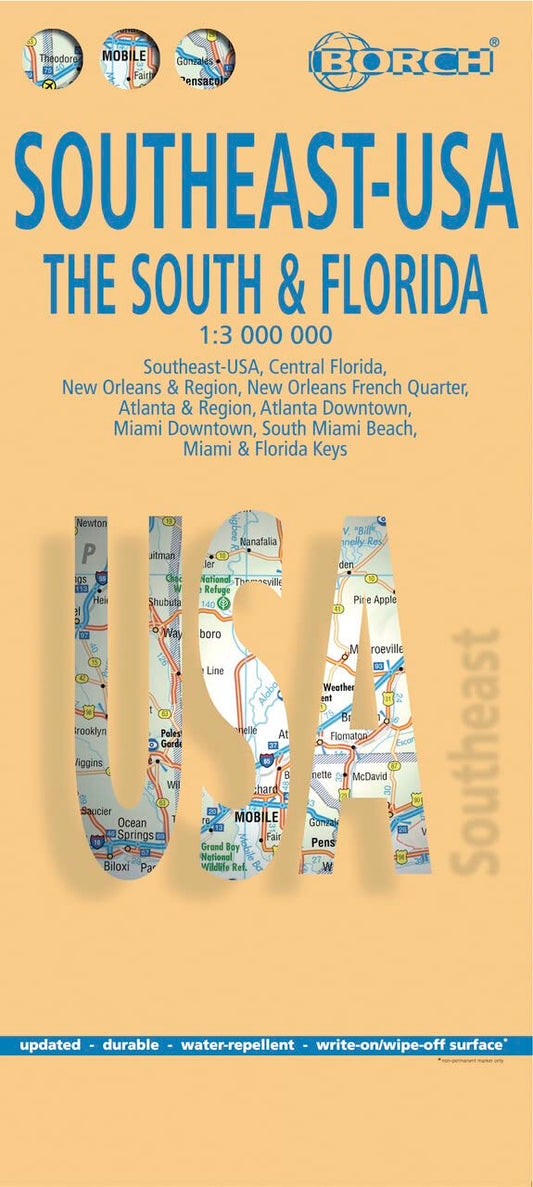 Southeast: The South & Florida Road Map (USA 6) (English Edition) - 2243